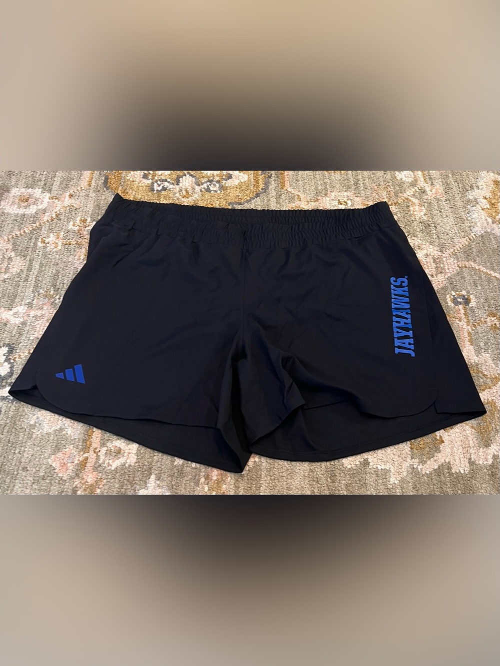 Kansas Jayhawks NWT Adidas AeroReady Men’s Size 2XL5‎ Color Black/Royal